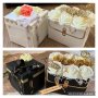 Комплект експлодираща кутия със снимки и букет в чантичка, снимка 1 - Подаръци за жени - 44448146