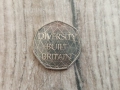 Монета Великобритания 50 pence 50p (British Diversity) - Elizabeth II, снимка 2
