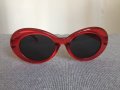 Нови Дамски Слънчеви Очила Червени Черни Прозрачни Кръгли Ретро Модел Модерни , снимка 14