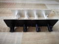 Закачалки за баня кухня черни сребристи алуминиеви с 3М лепки, снимка 1 - Други - 36405145