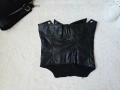 Дамски кожен корсет бюстие топ, снимка 8