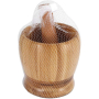 Бамбуково хаванче с чукало за чесън и подправки, снимка 1 - Аксесоари за кухня - 44575126