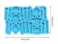 Скелет кости части висулки силиконов молд форма фондан смола обеци , снимка 2