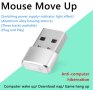 USB Air Drive Mouse Jiggler Moji Симулатор Фалшива Мишка Скрити Компютърни Движения 3 Работни Режима, снимка 2