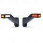 Комплект LED габарити тип рогче Е-Mark, неон ефект за камион , ремарке 12/24V, Три Светлини, 18.4 см