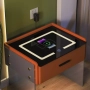Интелигентно нощно шкафче Smart Heater, безжично зареждане, Led осветление, оранжев, снимка 2