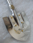 Нова, малка лопатка - шансов инструмент от неръждаема хром никелова стомана,арт,старинна,винтидж, снимка 16