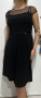 Черна, елегантна дамска рокля -размер L - KENSOL