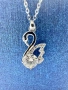 Сребърно колие с мойсанит (Диамант) 1 карат, снимка 4