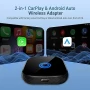 2-в-1 безжичен CarPlay адаптер и безжичен адаптер за Android Auto, снимка 2