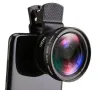 Широкоъгълен макро обектив за телефон 2 в 1, 0.45X, 37 mm, черен, снимка 3