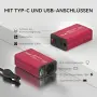 Автомобилен инвертор и зарядно устройство ALLWEI 300W (12V към 230V), снимка 3