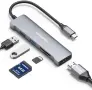 Нов хъб USB C адаптер 5 в 1 HDMI USB 3.0 USB 2.0 SD Micro SD за лаптоп, снимка 1