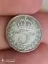 3 пенса 1915 г сребро Великобритания , снимка 1