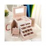 1119 Органайзер с много чекмеджета за бижута и аксесоари с огледало, снимка 2