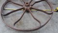 масивно ковано възрожденско колело от двуколка, каруца, снимка 10