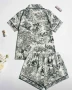 Дамски комплект пижама къс ръкав и шорти, снимка 2