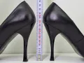 Черни обувки на ток - Естествена кожа, снимка 10