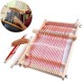 Нов Дървен Тъкачен стан за плетене за начинаещи Деца 40x25см, снимка 1 - Образователни игри - 41725386