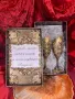 Чаши за вино или шампанско със декорирана кутия за юбилей, снимка 3