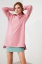 НАМАЛЕНА - Trendyol нова розова блуза с поло яка тип туника , снимка 9