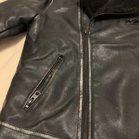 Детско кожено яке с изтъркан ефект Zara, снимка 6 - Детски якета и елеци - 34199484