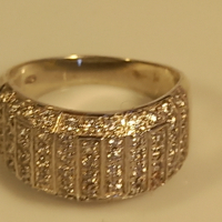 сребърен пръстен с камъни , снимка 1 - Пръстени - 44596269