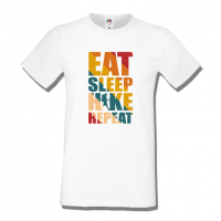 Мъжка тениска Eat Sleep Hike Repeat,Къмпинг,Планина,Изненада,Подарък,Поход,Връх,Хижа,, снимка 3 - Тениски - 36348723