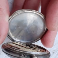 Часовник сребърен джобен с позлата - Работи, снимка 6 - Антикварни и старинни предмети - 35881593