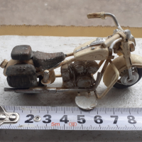 Мотор стара ламаринена играчка модел макет бял за колекция, снимка 5 - Антикварни и старинни предмети - 36141638