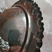Сребърна чиния , снимка 5 - Антикварни и старинни предмети - 36247558