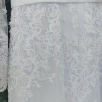 къса булчинска сватбена рокля с ръкави, снимка 16 - Сватбени рокли - 39215906