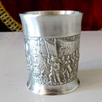 Чаша за ракия,шот от калай,средновековен поход. , снимка 6 - Антикварни и старинни предмети - 44237137