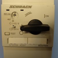 моторна защита SCHRACK Bes 24500 protection circuit breakers 36-45A, снимка 8 - Резервни части за машини - 39373868
