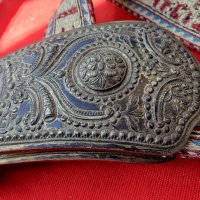 Автентични сребърни пафти  с колан от района на Етрополе, снимка 7 - Антикварни и старинни предмети - 41579079