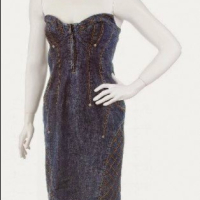 Оригинална дънкова  рокля марка  размер 44 L -XL, снимка 10 - Рокли - 36833826