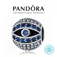 Талисман Пандора сребро проба 925 Pandora Blue Crystal Eye. Колекция Amélie