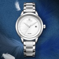 Дамски часовник NAVIFORCE Clarity SIlver/White 5008 SW. , снимка 7 - Дамски - 34744778