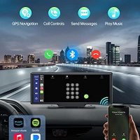 Нова Безжична автомобилна стерео уредба за Apple CarPlay Android Auto с резервна камера, снимка 8 - Аксесоари и консумативи - 42427579
