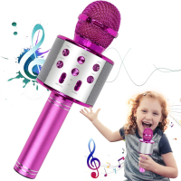 Караоке микрофон с много функции, Играчка за 3-15 годишни деца, снимка 1 - Други - 44829316