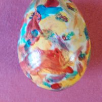Голямо дървено,ръчно рисувано яйце, снимка 7 - Сувенири от дърво - 39835022