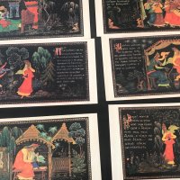 Василиса Прекрасна  16 броя илюстровани картички от известния руски илюстратор Александър Куркин , снимка 3 - Колекции - 41465038