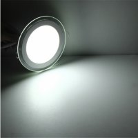 LED луничка за вграждане - кръг, 6W бяла светлина с LED драйвер, снимка 2 - Лампи за таван - 39136523
