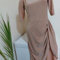 Бляскава розова рокля, снимка 8 - Рокли - 41458309