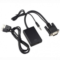 VGA към HDMI 1080P HD Audio TV AV HDTV видео кабел - конвертор, адаптер, снимка 5 - Друга електроника - 36075982