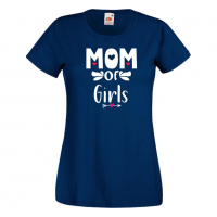 Дамска тениска Mom Of Girls,Празник на Майката,Подарък,Изненада,Рожден Ден, снимка 10 - Тениски - 36297123