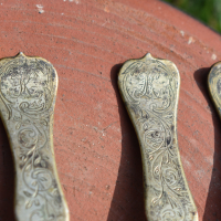 Възрожденски лъжици сачан сребро, снимка 3 - Антикварни и старинни предмети - 44716226
