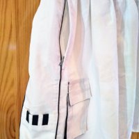 Бели къси спортни панталони,M/L, снимка 1 - Спортни дрехи, екипи - 41982397