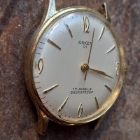 позлатен механичен часовник Anker 01  17 jewels , снимка 4 - Мъжки - 44145199