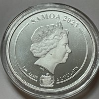 1 oz Сребро Супермен - Самоа 2023 от серията на DC, снимка 4 - Нумизматика и бонистика - 41525221